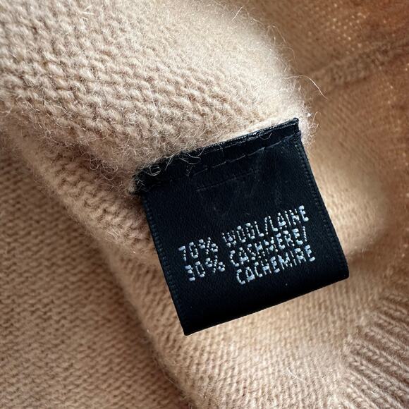 Lafayette 148 tan wool/cashmere sweater vest size L - Picture 8 of 14